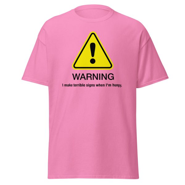 “Warning” classic tee - Light hues - Image 7