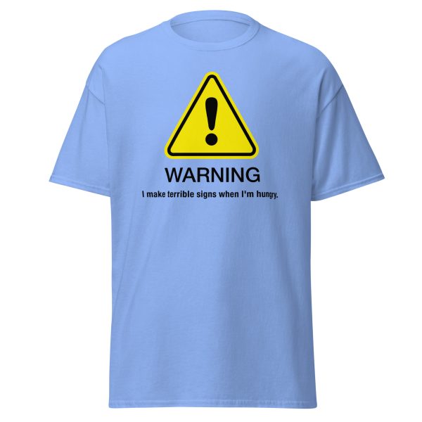 “Warning” classic tee - Light hues - Image 9