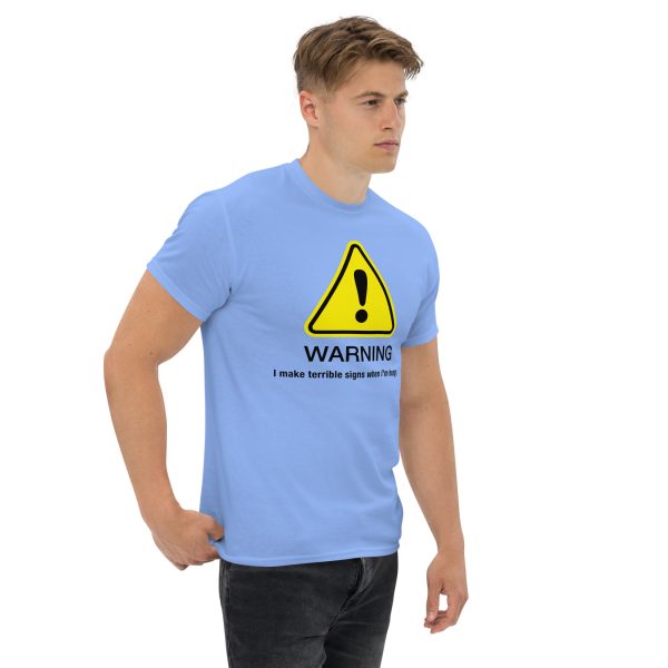 “Warning” classic tee - Light hues - Image 10