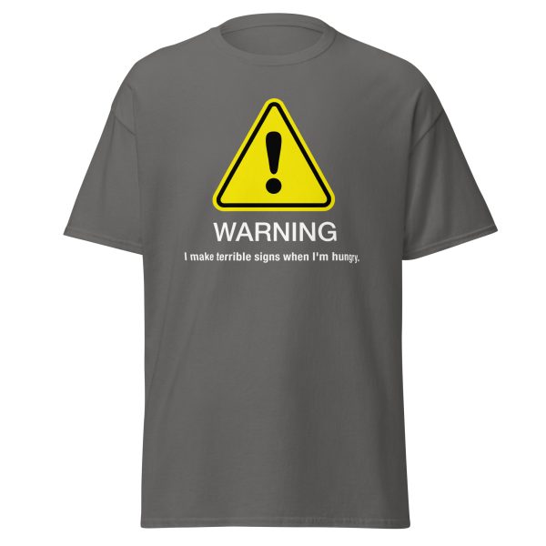 “Warning” classic tee – Dark hues - Image 17