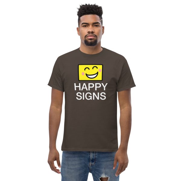 "Happy Signs" classic tee - Dark hues - Image 6