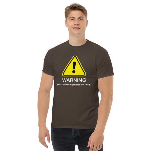 “Warning” classic tee – Dark hues - Image 10