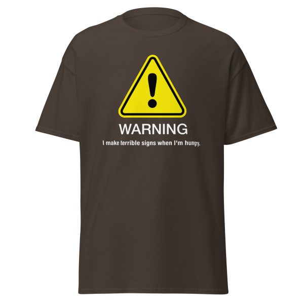 “Warning” classic tee – Dark hues - Image 9