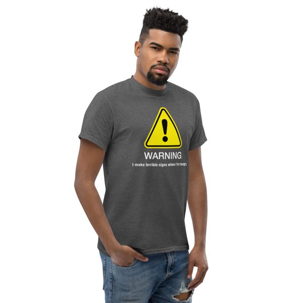 “Warning” classic tee – Dark hues - Image 14