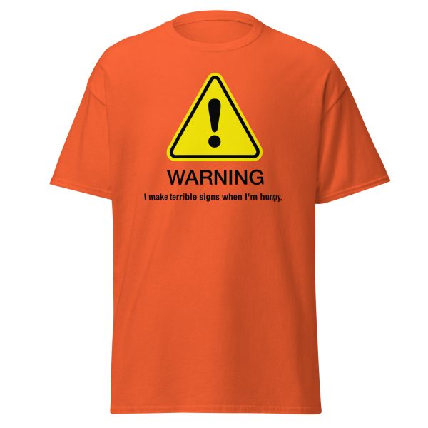 “Warning” classic tee - Light hues - Image 3