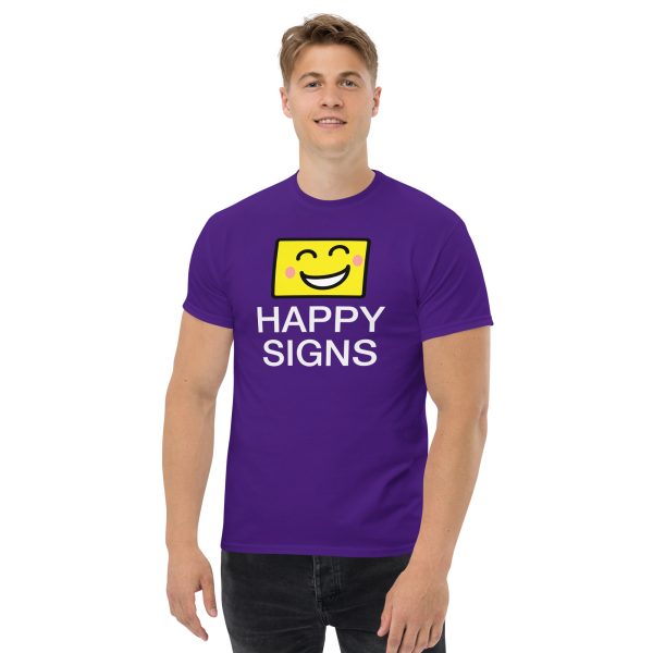 "Happy Signs" classic tee - Dark hues - Image 4