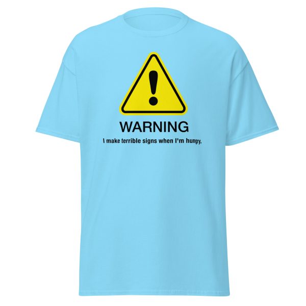 “Warning” classic tee - Light hues - Image 15