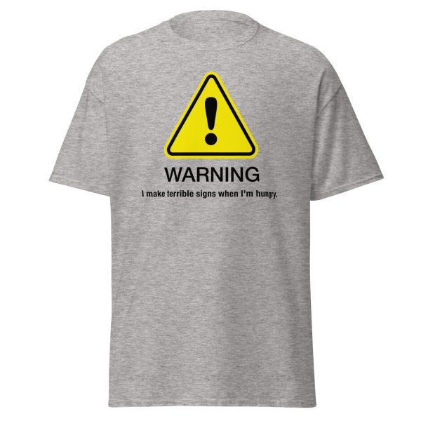 “Warning” classic tee - Light hues - Image 13