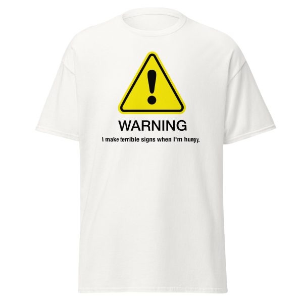 “Warning” classic tee - Light hues