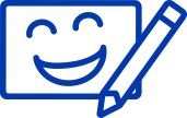 Icon smile contact form