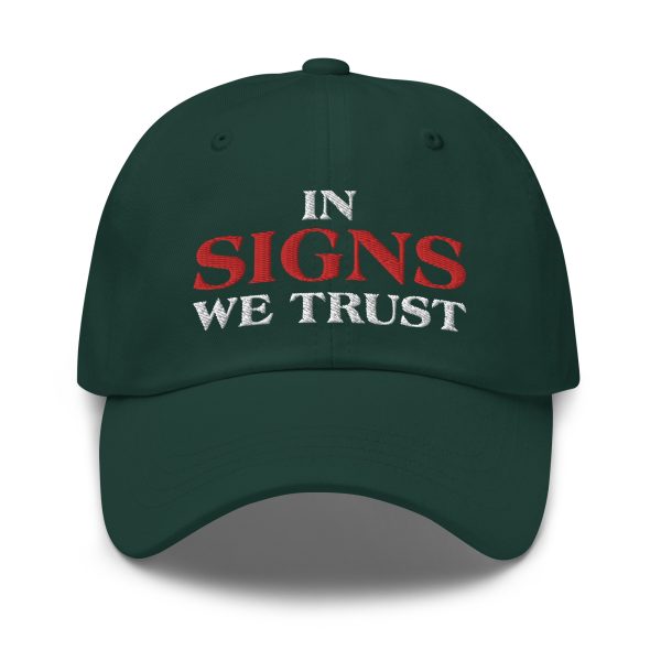 "In Signs We Trust" – Dark Shades Hat - Image 7