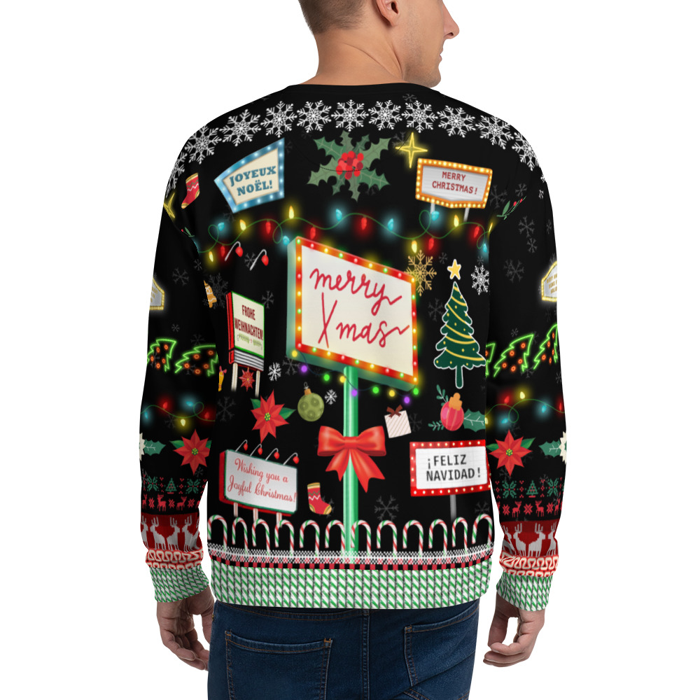 Signs of Christmas Ugly Sweater (Unisex Sweatshirt) - Image 7