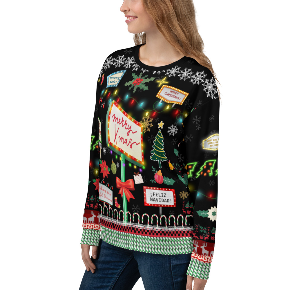 Signs of Christmas Ugly Sweater (Unisex Sweatshirt) - Image 5