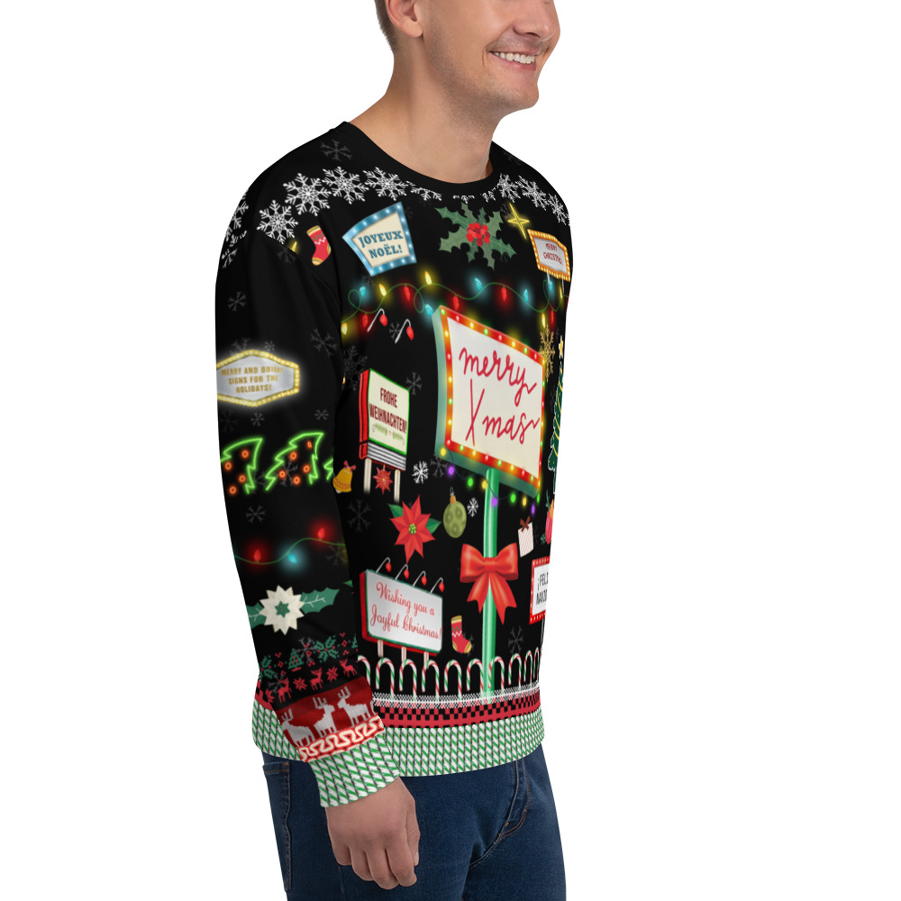 Signs of Christmas Ugly Sweater (Unisex Sweatshirt) - Image 9