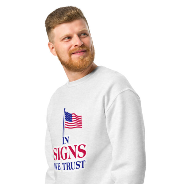 "In Signs we Trust" Crew neck sweatshirt - Image 6