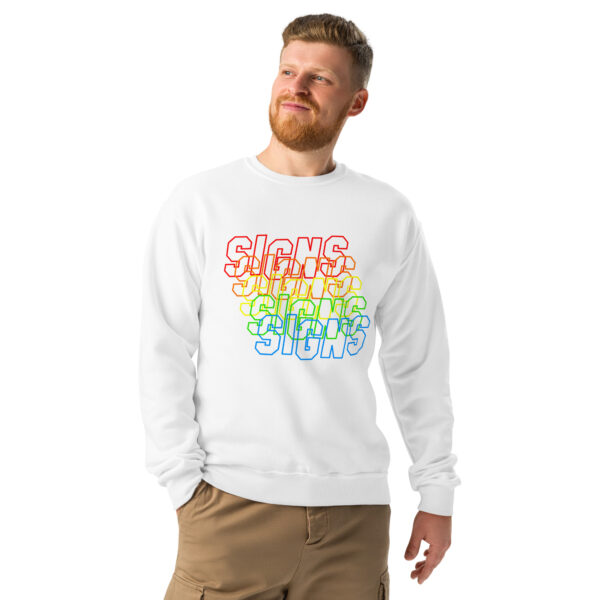 "Signs" Crew neck sweatshirt - Image 5