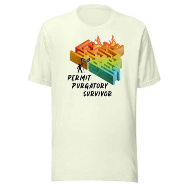 "Permit Purgatory Survivor" Unisex t-shirt - Image 9