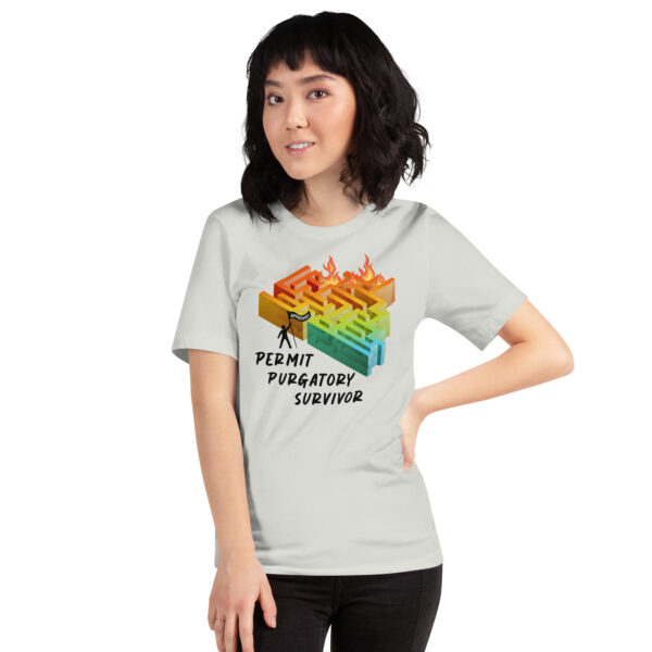 "Permit Purgatory Survivor" Unisex t-shirt - Image 8