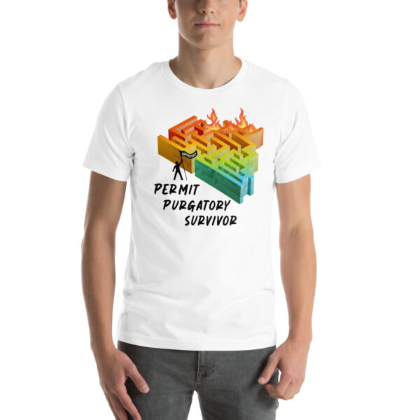 "Permit Purgatory Survivor" Unisex t-shirt - Image 2