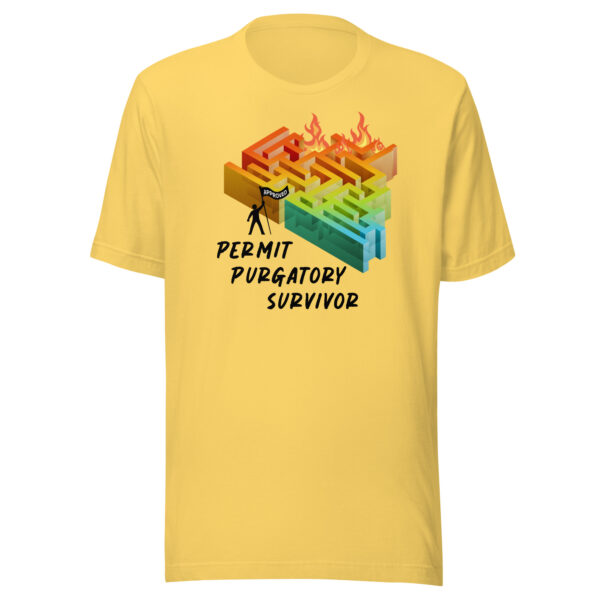 "Permit Purgatory Survivor" Unisex t-shirt - Image 3