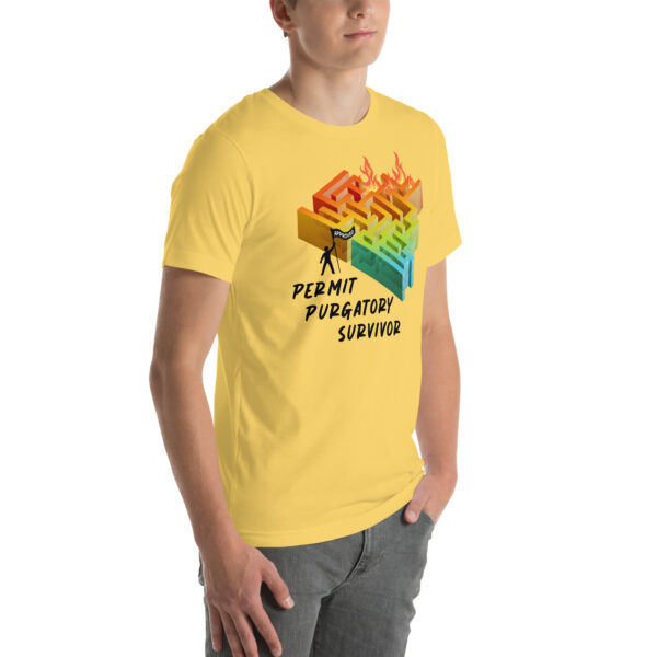 "Permit Purgatory Survivor" Unisex t-shirt - Image 4