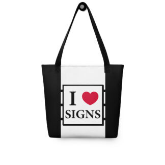 "I love Signs" Tote bag