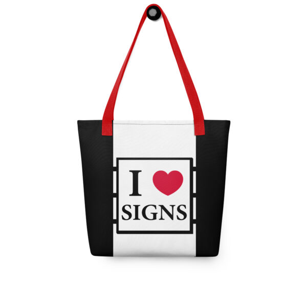 "I love Signs" Tote bag - Image 3