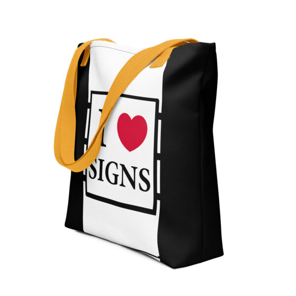 "I love Signs" Tote bag - Image 6