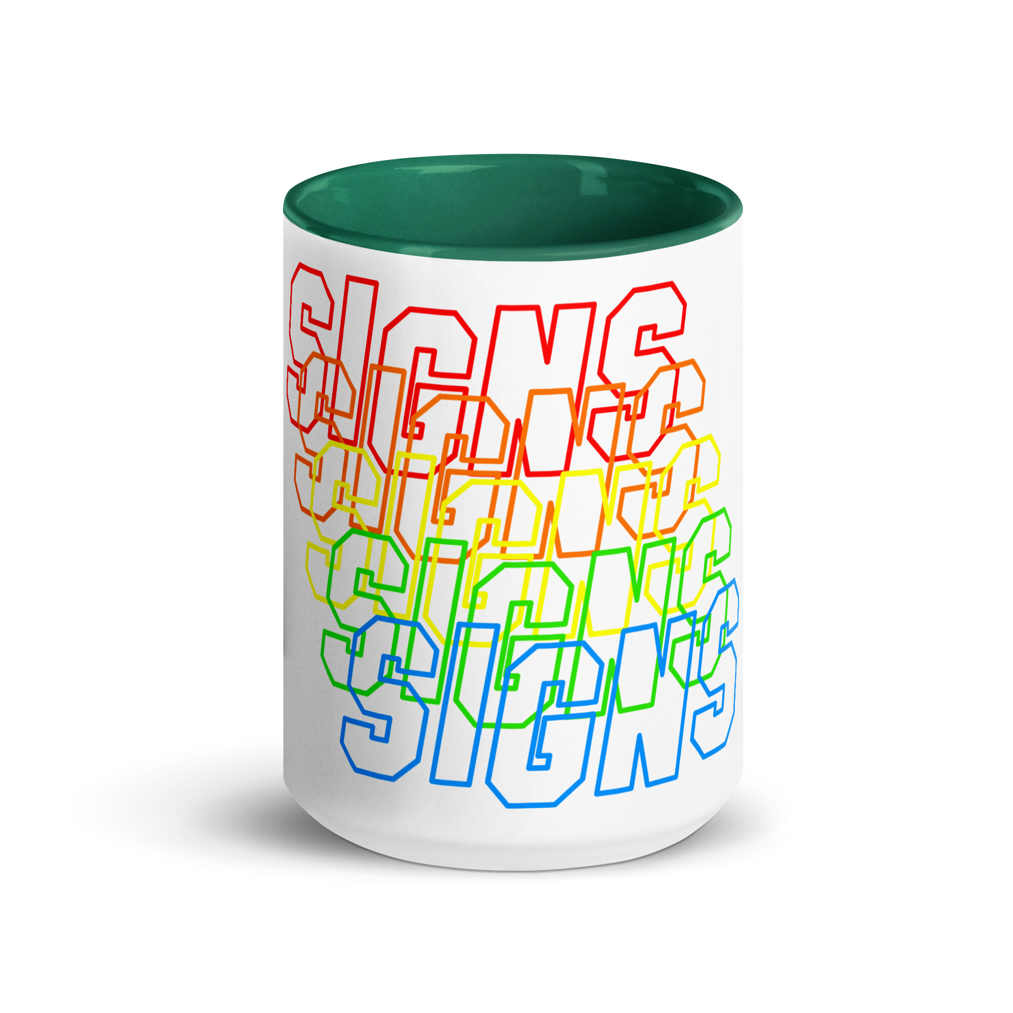 Mug "Signs" with Color Inside - Image 5