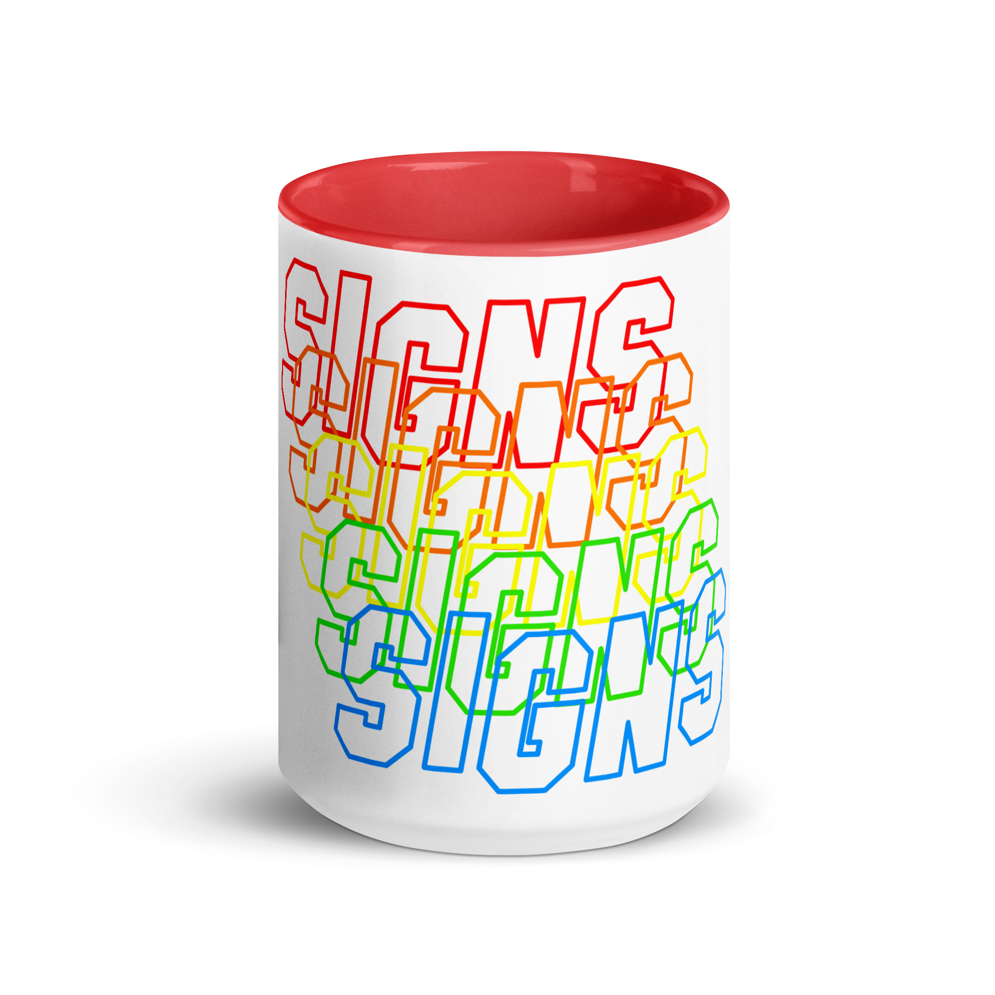 Mug "Signs" with Color Inside - Image 3